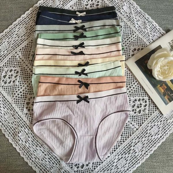 

panties girl low waist cute fresh sweet breathable briefs, Black;pink