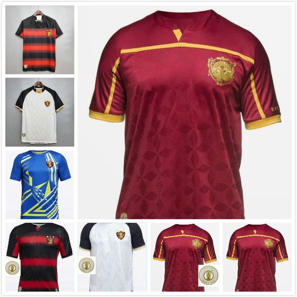 

ncaa size s - xxxl 20 21 sport club do recife soccer jerseys 2020 2021 home away hernane sander yago luan artur augusto football shirt, Black;yellow