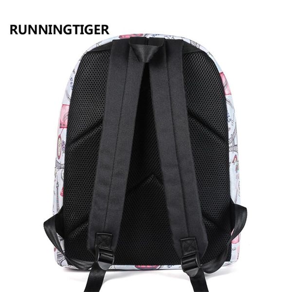 

рюкзак женщин эйфелевой башни печатает рюкзак повседневная школьная сумка для девочек-подростков