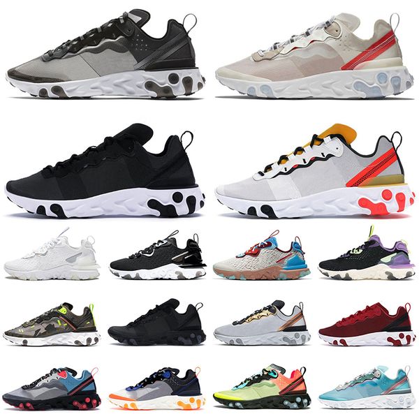 

2020 react vision element 87 55 running shoes for men women light bone triple black white crimson gold mens trainers outdoor sports sneakers
