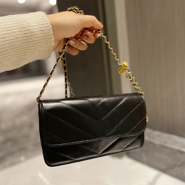 

2021classic flip chain shoulder handbags bags original leather tote designer handbag 21cm street fashion luxury saddle bag wallet messenger