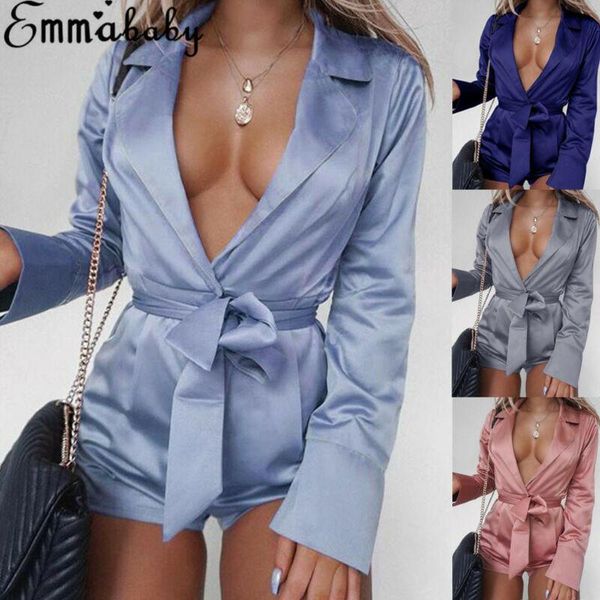 

women's jumpsuits & rompers women fashion smoothy female clubwear shorts playsuit bodycon party satin bodysuit romper trousers, Black;white