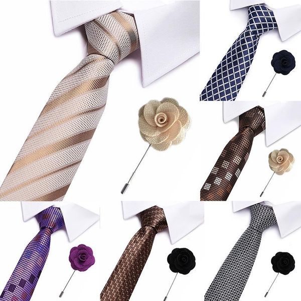 

luxury men brooch ties extra long size 145cm*7.5cm necktie blue 100% silk jacquard woven neck tie suit formal wedding party1, Black;gray