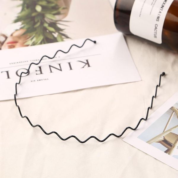 

1 шт. мода унисекс черный золотые волнистые волнистые волосы монды женщины волосы обручальные ударные аксессуары спорт оголовье головной убо, Black;brown