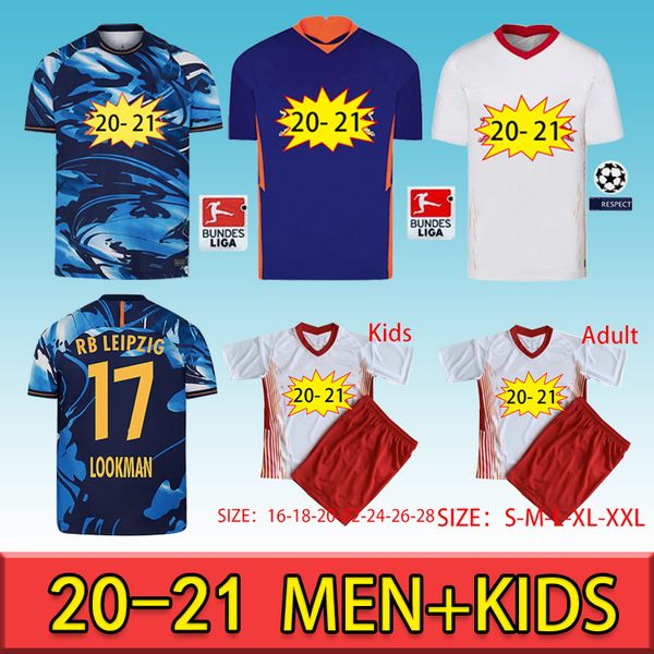 

20 21 leipziges soccer jersey werner konate sabitzer rbl forsberg football shirt poulsen halstenberg rasenballspor britische fußballtrikots, Black;yellow