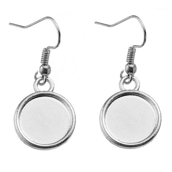 

earring wire hooks for 12mm cabochon settings, 20 pack for diy jewelry making1, Golden;silver