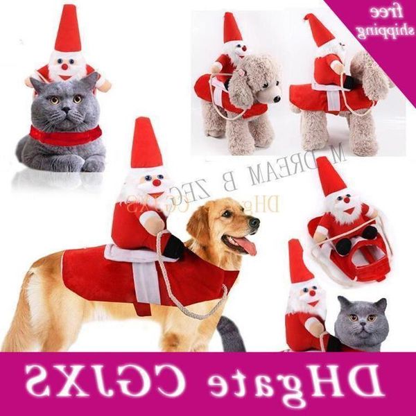 

design costumes vest santa horseback riding creative cats dogs apparel pets christmas decorations pet clothes s /m /l /xoutletg6mx
