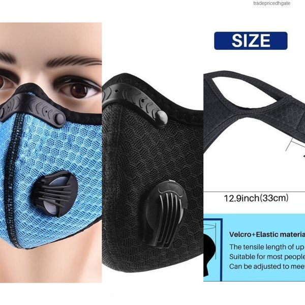 

anti-pollution filter with black face protective cycling pm2.5 dust sports running training road bike reusable masks 11