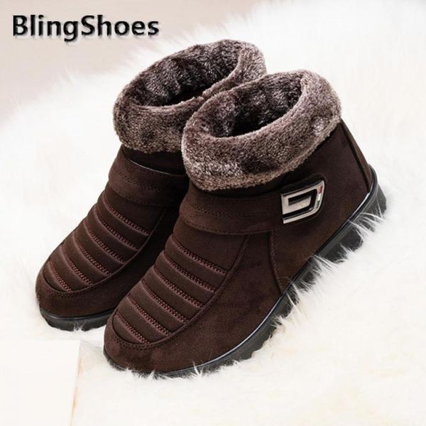 

winter warm pluche rits wig laarzen waterproof effects colour catoon outdoor new paltform women short boots, Black