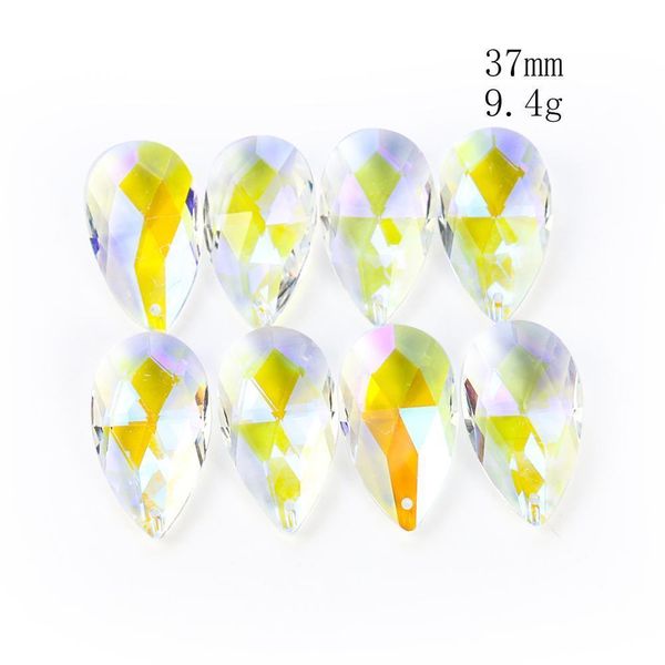 

2 5pcs austrian ab crystal jewelry drop pendant glass multicolored prism crystal lamp wedding pendant diy teardrop hanging decor h jlllmu