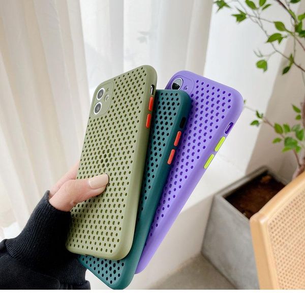 

breathable mesh 11 pro max soft sile candy color phone case for iphone x xr xs max 7 8 6 jllnld