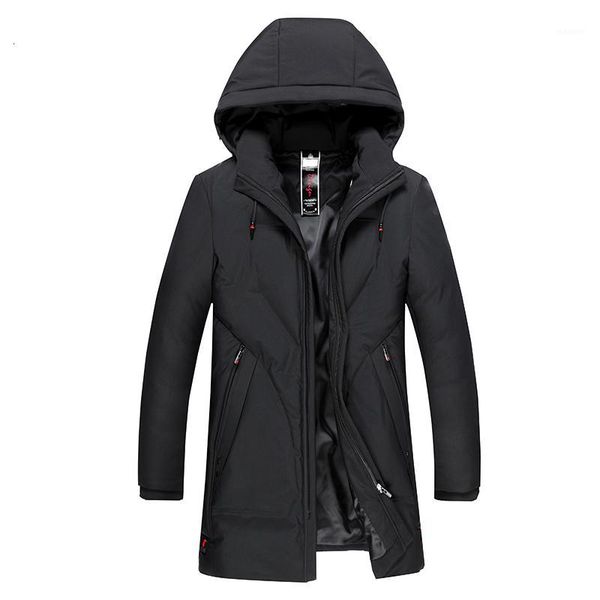 

10xl 8xl 6xl new winter casual long style hooded epaulet cotton padded jackets men thick hat windproof men parka pockets coats1, Black
