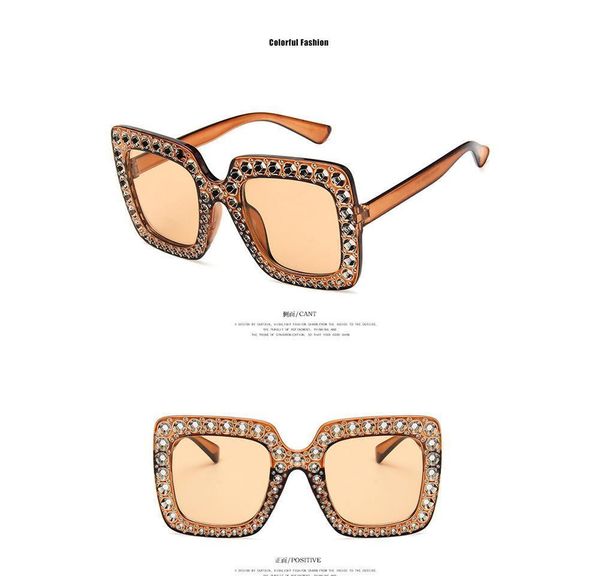 

missky oversized women fashion large square frame bling retro rhinestone s jllcqo bde_jewelry, White;black
