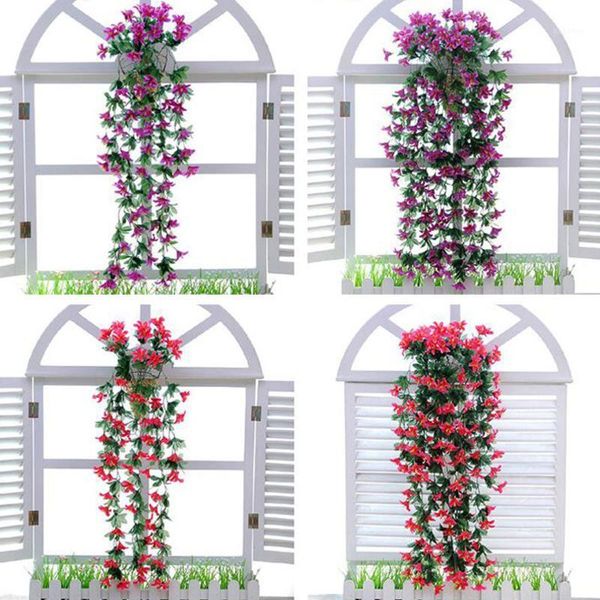 

85cm orchid artificial flower valentine's day decoration simulation wall hanging basket flower orchid fake silk vine flowers1