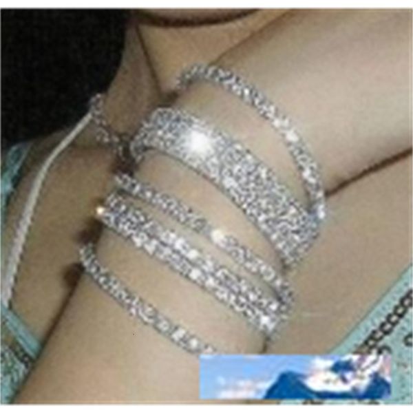

row bracelet single fashion rhinestone mixed color strench 12pcs per lot