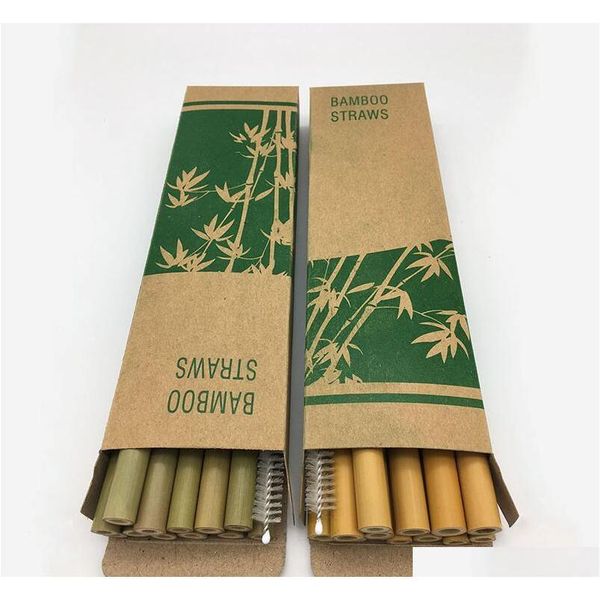 

bamboo straws 12pcs/set 19.5cm bamboo drinking straw reusable eco friendly handcrafted natural baby feeding straws ooa6877 f7nxa