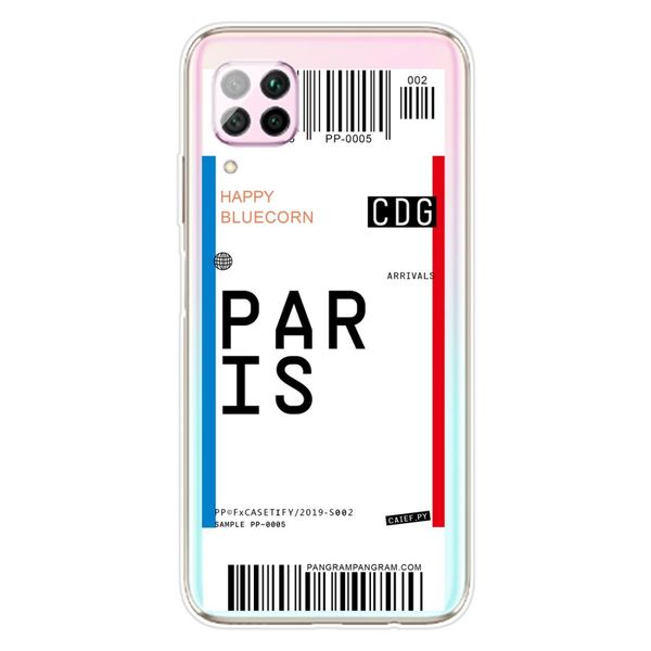 

for huawei p40 lite 4g boarding card series pattern tpu protective case