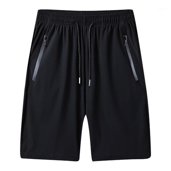 

1 pc casual shorts soft quick-drying pants loose shorts breathable pants for men male black (size 4xl)1, White;black