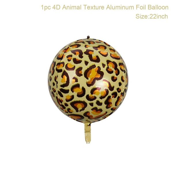 

qifu 4d воздушные шары для животных джунгли декор для вечеринок милый воздушный шар фольга baloon день рождения украшения дети сафари партия