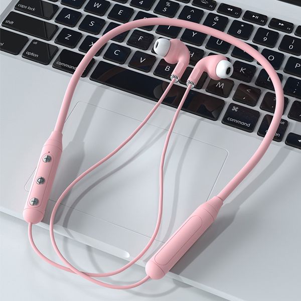 

macaron bluetooth 5.0 wireless headset neckband in-ear earbuds running ultra-long standby sports headphones handsfor iphone xiaomi