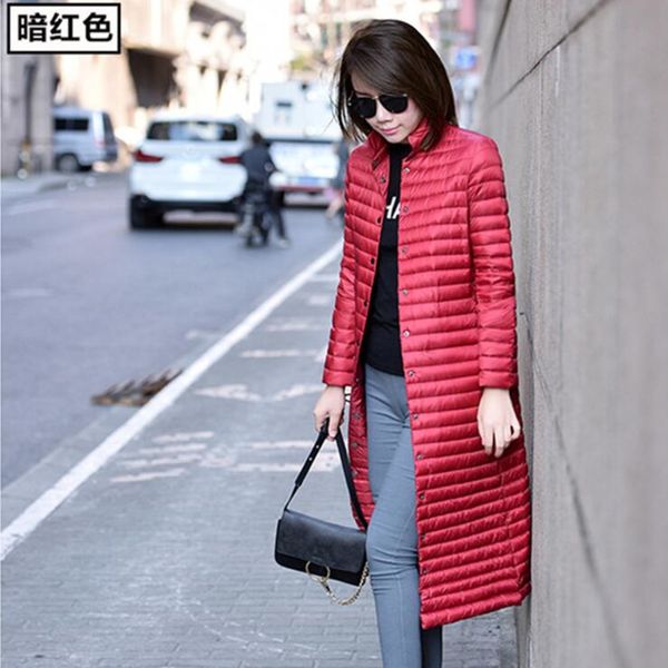 

women coat 2020 winter women's jacket x- long 95% white duck down coats female jackets woman outerwear c1204, Black