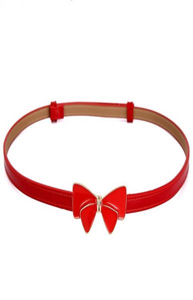

woman waistbands female cummerbunds adjustable design lovely white enamel bow buckle belts for women 3 colors black bowknot gift wmtabv, Black;brown