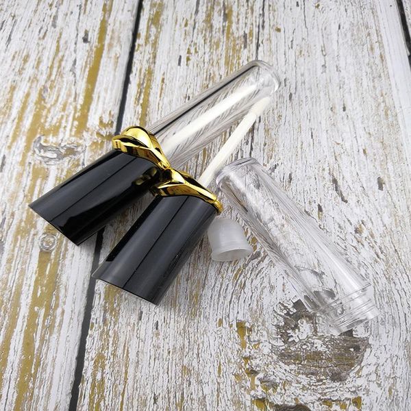 

clear empty cosmetic lip gloss tube, portable travel liquid lipstick container, beauty makeup lip oil bottle