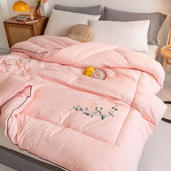 

comforters & sets thicken quilt for winter king queen twin size white comforter bedding set bedspread duvet throw blanket bed