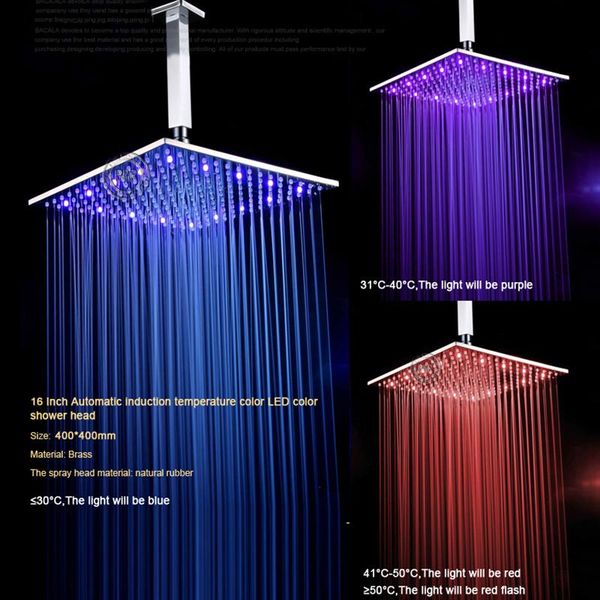 

becola 8 дюймы водить 3 цвета термостатического controlled насадки для душа и массаж форсунки ванной термостатического душ дождя набор sqcey