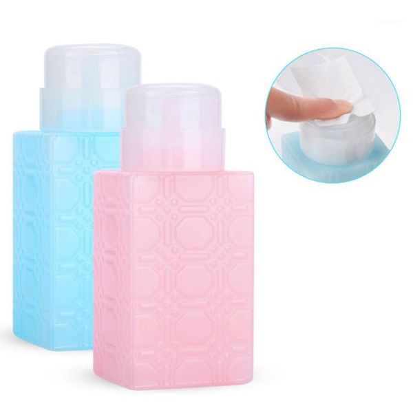 

packing bottles portable refillable pump dispenser bottle nails art polish makeup remover lotion container1