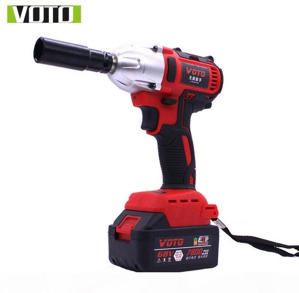 

voto 68v brushless electric impact wrench cordless rechargeable 7800ah lithium battery car socket electric impact drill for car repair