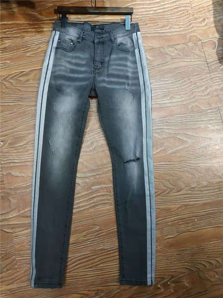 

2020 luxury designer mens jeans slim-leg denim fashion cowboy male skinny slim-leg pencil pants classic hip hop sold trousers size 29-40, Blue