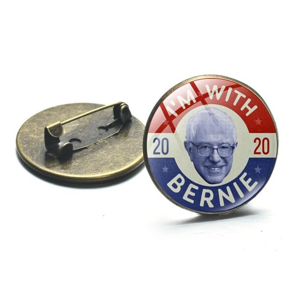 

songda новый байдена 2020 брошь воротник pin джо байден bernie sanders жетоны президент избирательные сторонники металлические штыри кнопка, Gray