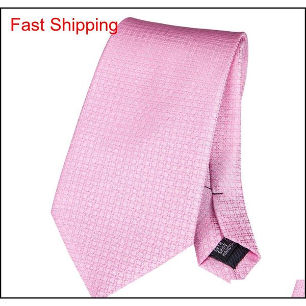 

hi-tie new arrival 100% silk necktie for men casual fashion style hanky cufflinks set pink ties men suit wedd qylroj queen66, Blue;white