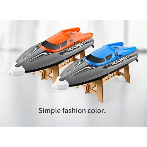 RC Barcos 2.4G Alta Velocidade Remoto Barco de RESTIBE RESET RESET Speed ​​Boat Jogo de água Barco Brinquedo Crianças Controle Remoto Brinquedos Xmas Presente 201204