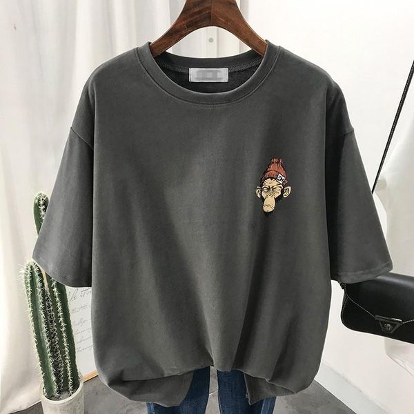 

cool street women's tee thick bf style loose cotton t shirt women graphic casual men tshirt short sleeve, White