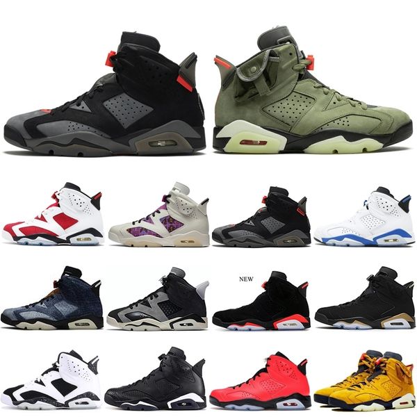 

hare 6 6s basketball shoes for mens tech chrome bred infrared oregon white unc oreo black cat outdoor men sports trainers sneake