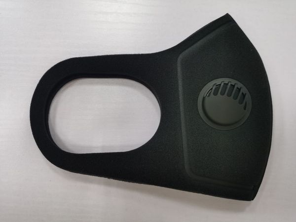 

mask sponge valve black with anti pm2.5 dust breathing filters protective face mouth masks respirator washable