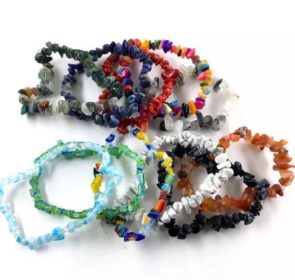 

2019 popular wind multicolor natural stone handmade bracelet summer female bracelet mult jllgvd home003, Black