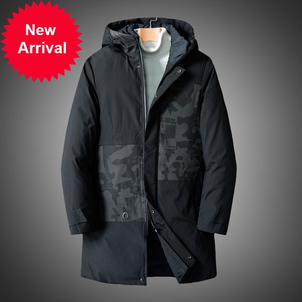 

winter 8xl parkas fashion clothes brand 2020 new parka of thick men long, outdoor male jackets with a hooded zipper jacket, Black