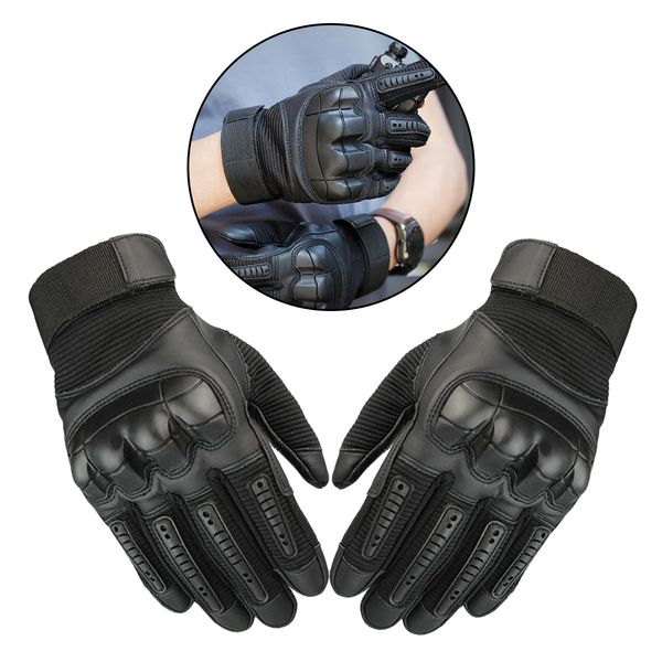 

motorcycle tactical gloves hunting riding cycling hiking sports, Black;green