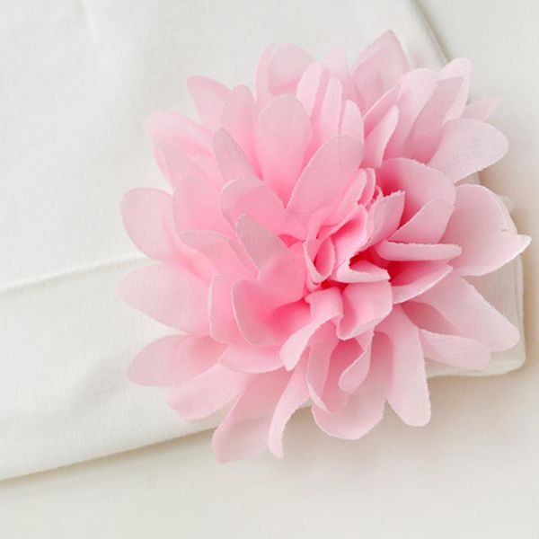 

симпатичные новорожденные младенца шляпа малыши дети мальчик девочка тюрбан хлопчатобумажная шапка детская шляпа цветок осень зима теплая кр, Yellow