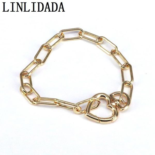 

cz bracelet 5pcs, chain gold with color charm lobster clasps, Black