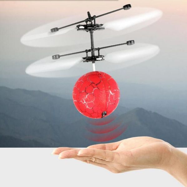 

drones mini drone flying luminous balls toys rc helicopter with led lighting aircraft remote control infrared induction quadcopter toys1
