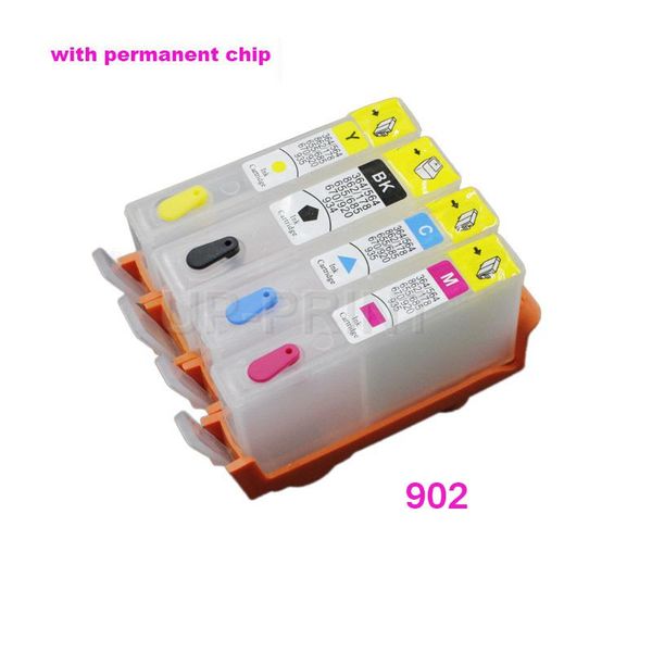 

up new 1set 902xl refill ink cartridges with chip compatible for 902 officeje 6968 6978 6970 6975 6951 6954 printer