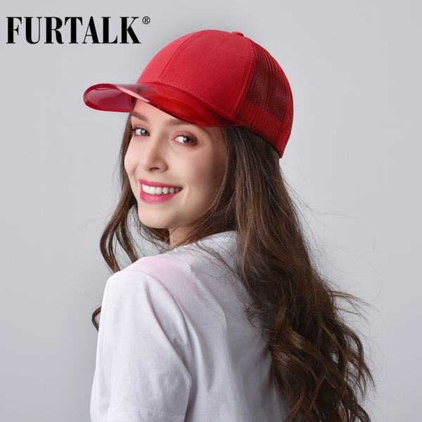 

furtalk baseball cap women black snapback hip hop cap summer ladies adjustable pink baseball cap korean female hat for girls y200714, Blue;gray