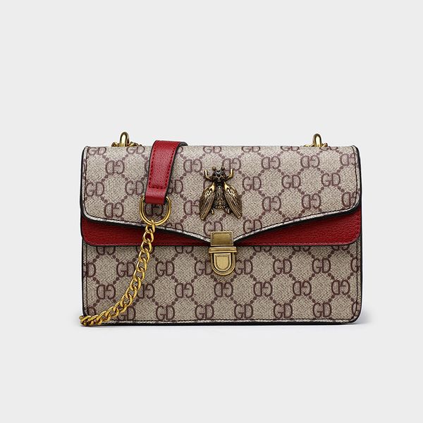 

womens bag 2020 new elegant spot vintage crossbody small square bag korean style single shoulder printed womens small bag all-matching