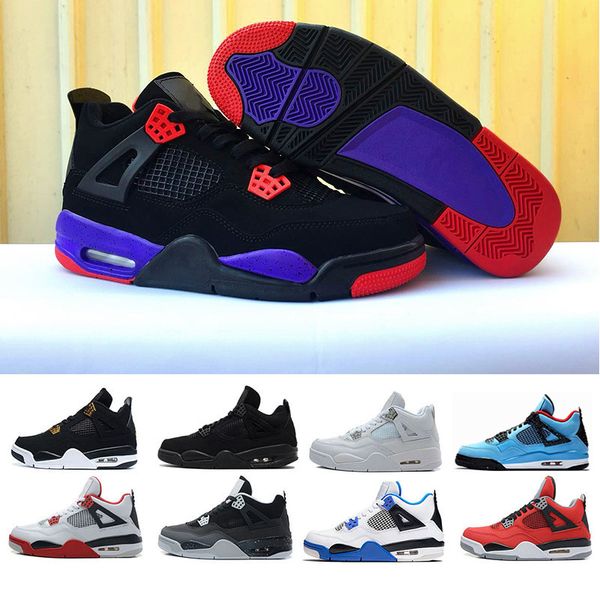 

2021 outdoor shoes for men 4 4s cactus jack black cat dunk white cement blue athletic sports sneakers 7-13 ing