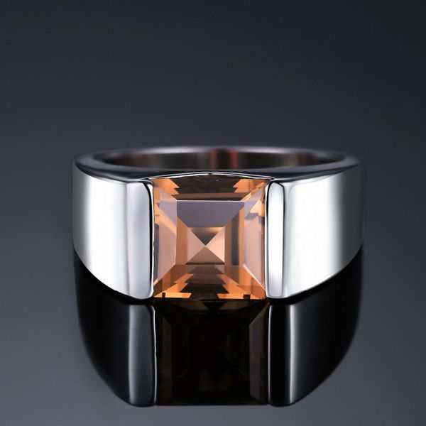 

sterling y200321 for gemstones 925 rings jewelry quartz men fine ring wedding genuine silver jewpalace smoky bbyfc bde_home, Slivery;golden