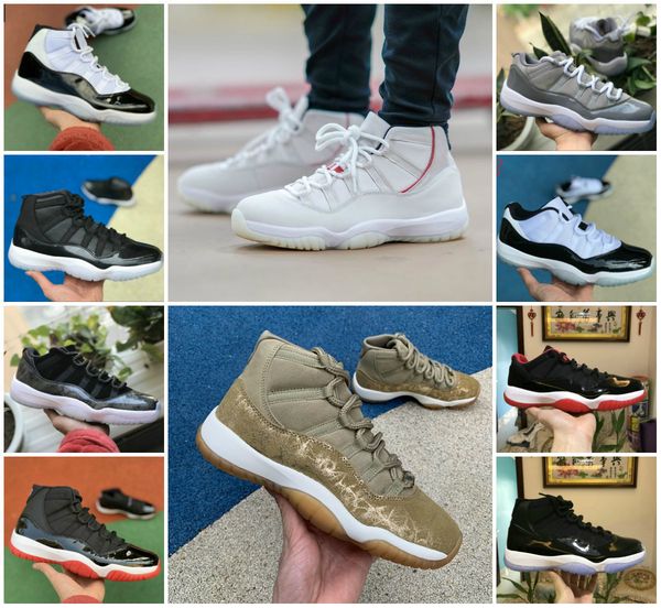 

2020 new concord high 45 11 xi 11s men basketball shoes neutral olive women cap gown prm heiress gym red chicago tint space jams sports shoe